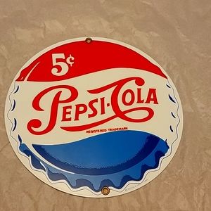 Vintage Pepsi  metal wall decor